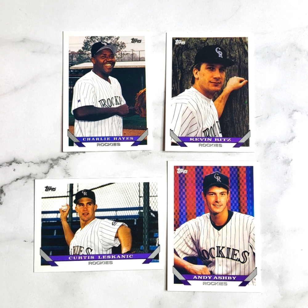 Topps Colorado Rockies 1993 baseball cards vintage